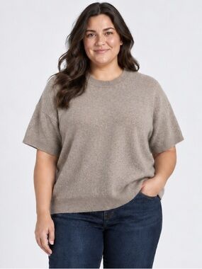 Nordstrom Crewneck Sweater in Taupe Brown 2XL